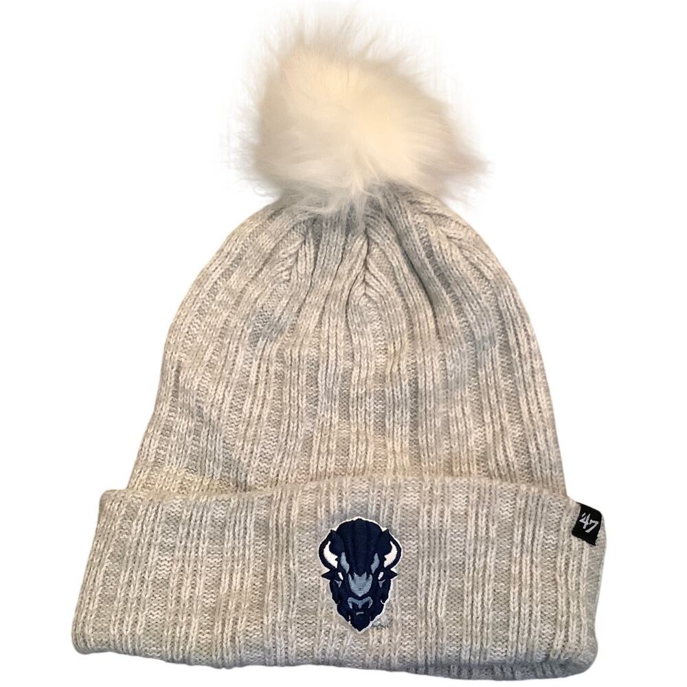 47 Brand Women's Howard Bison Pom Pom Cuffed Knit Beanie Hat Cap Winter D27-1